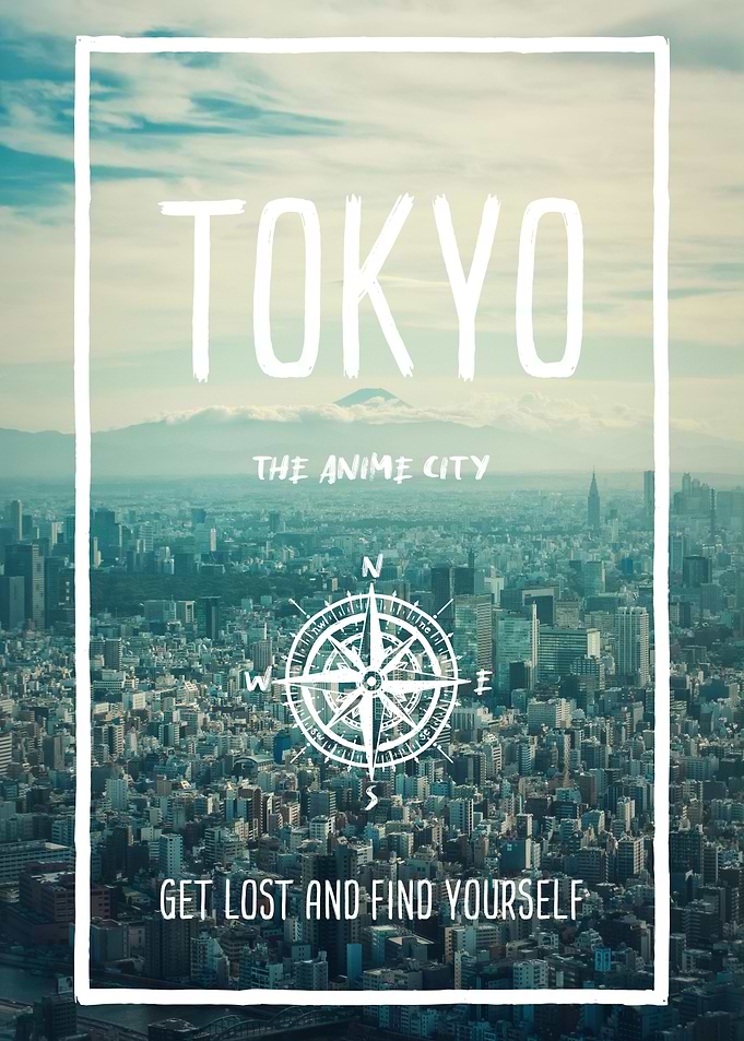 Tokyo the anime city Japan