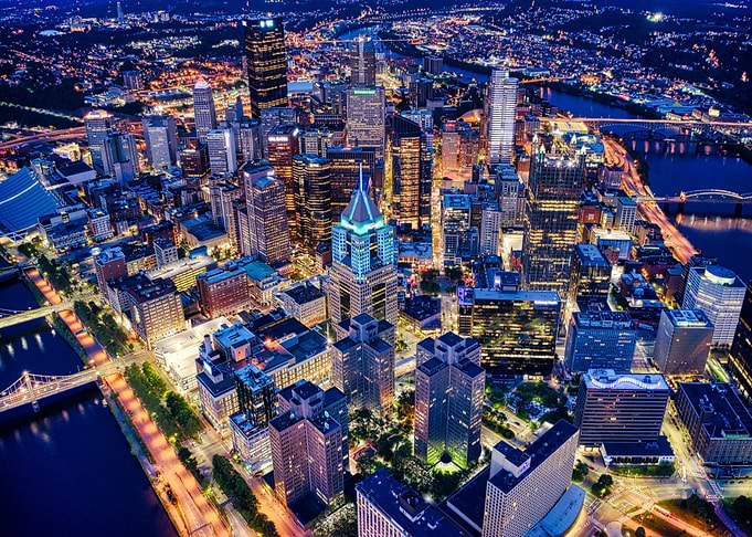 USA Pittsburgh Night