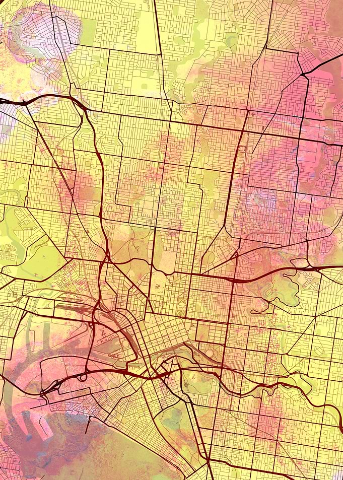 Melbourne Street Map