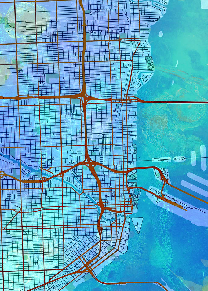Miami Street Map