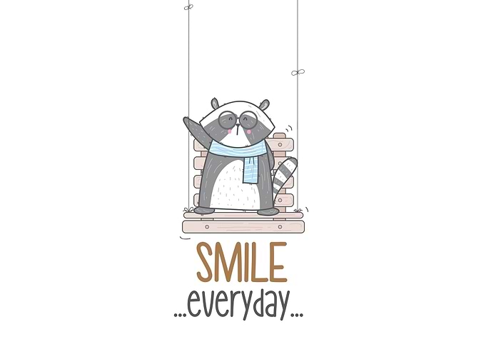 Cute Raccoon smile