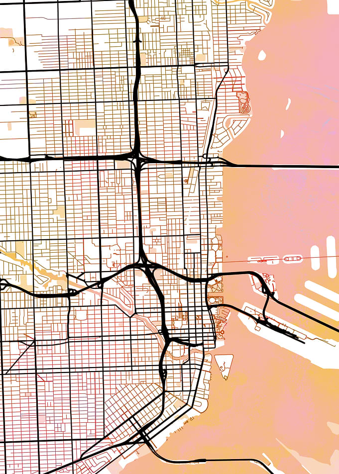 Miami Street Map