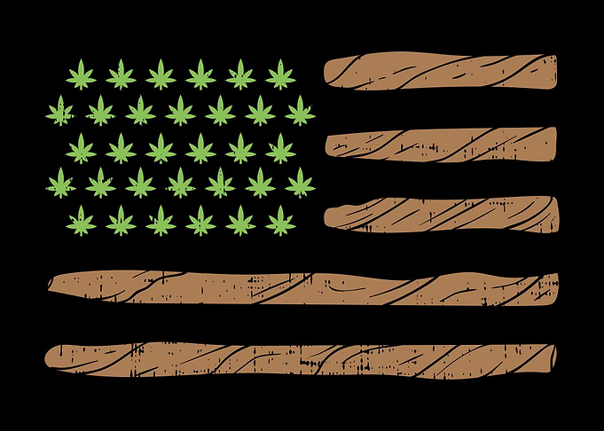 US Flag Marijuana