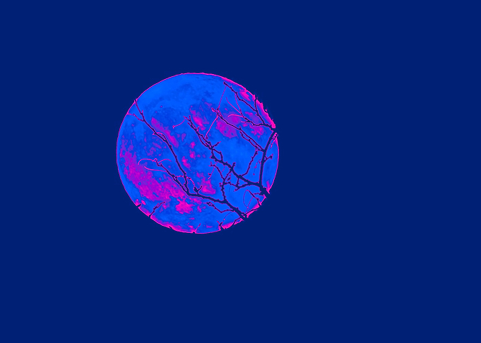 moon with blood