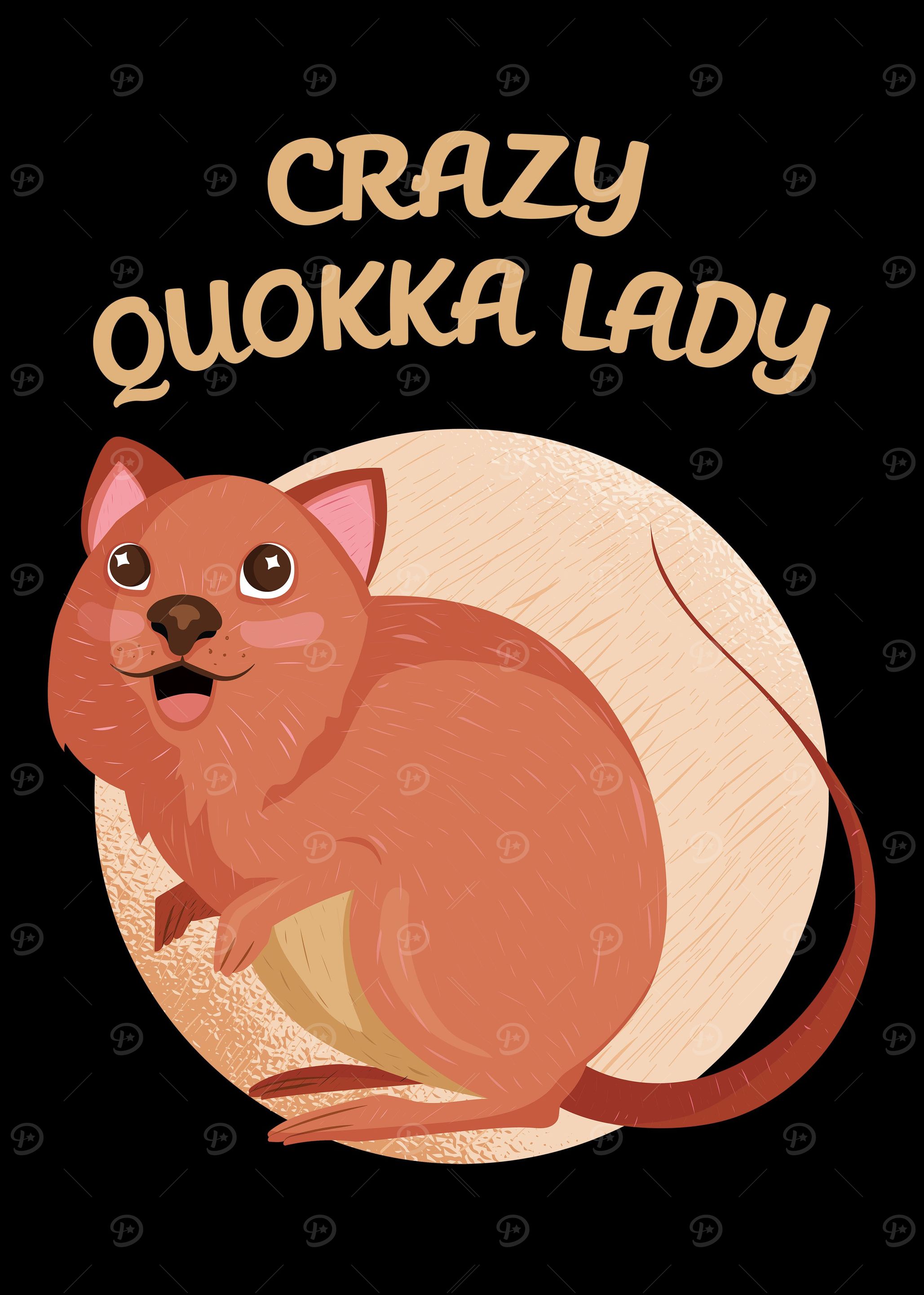 Crazy Quokka Lady Cute
