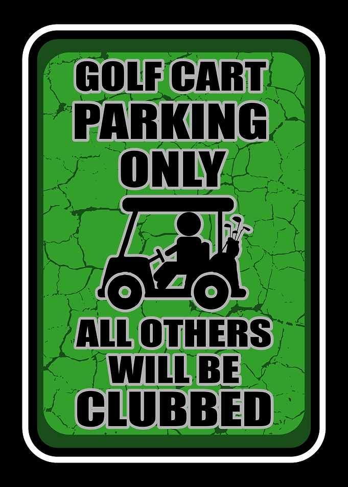 Golf cart parking only vio