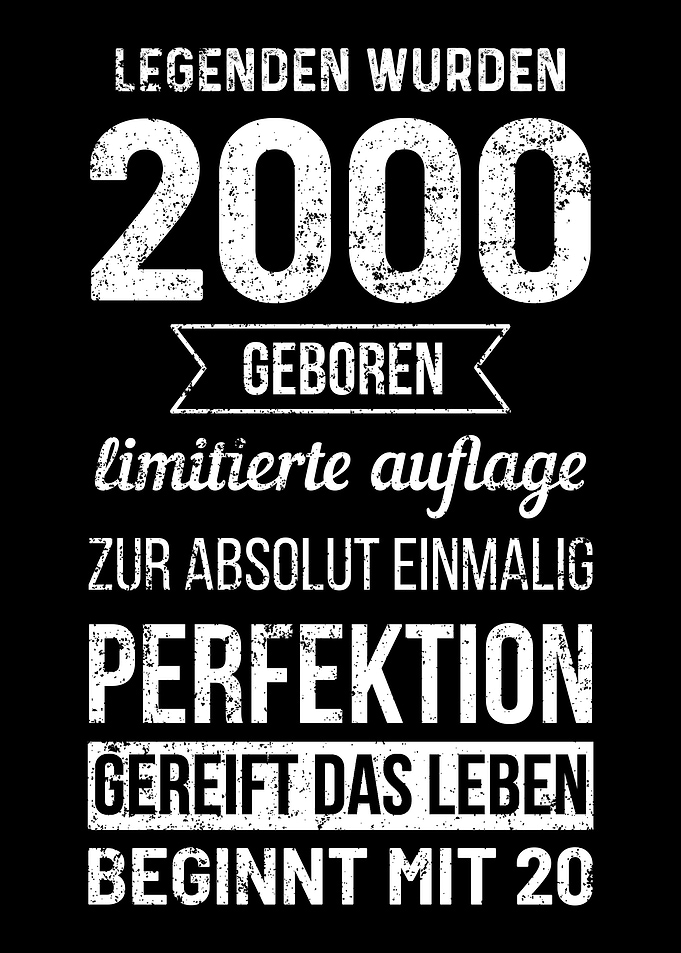 2000 Legende Geboren 20 Ge