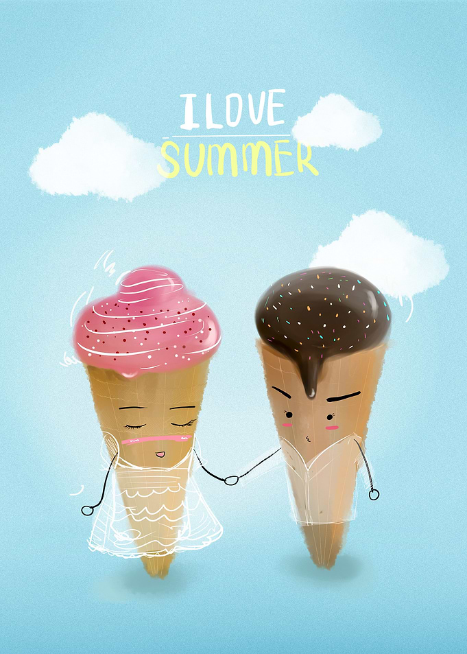 I Love Summer two Icecream