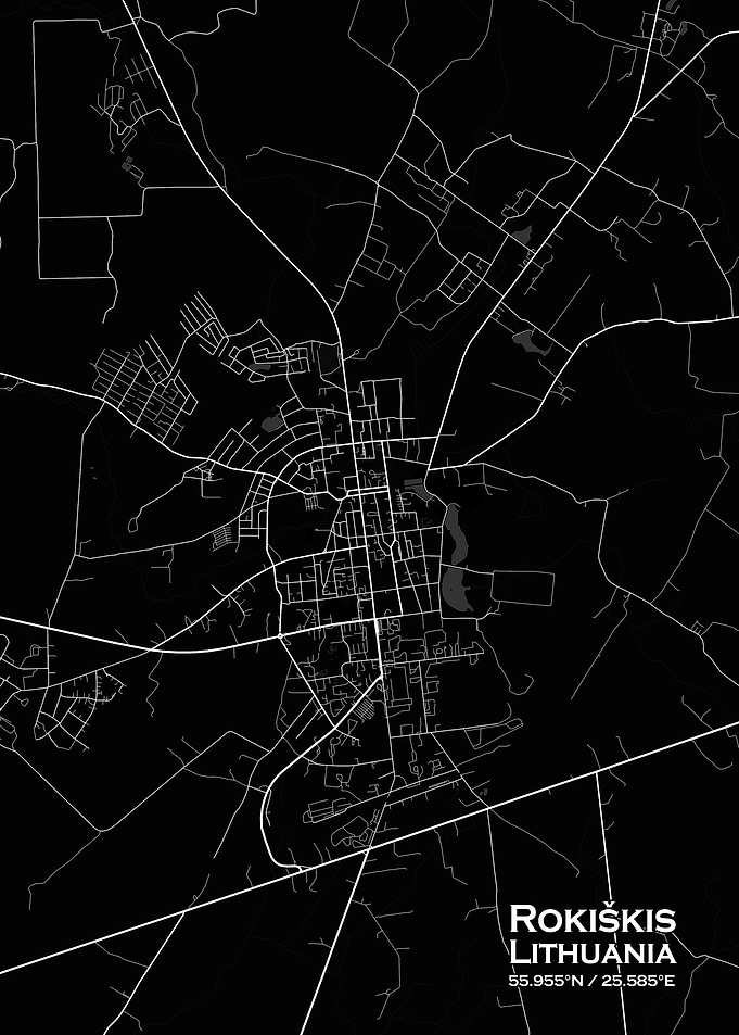 Rokiskis Black Map