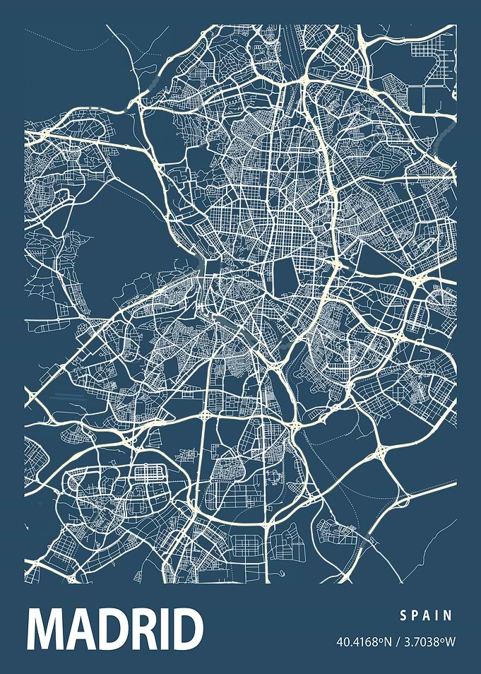 Madrid Blueprint Street