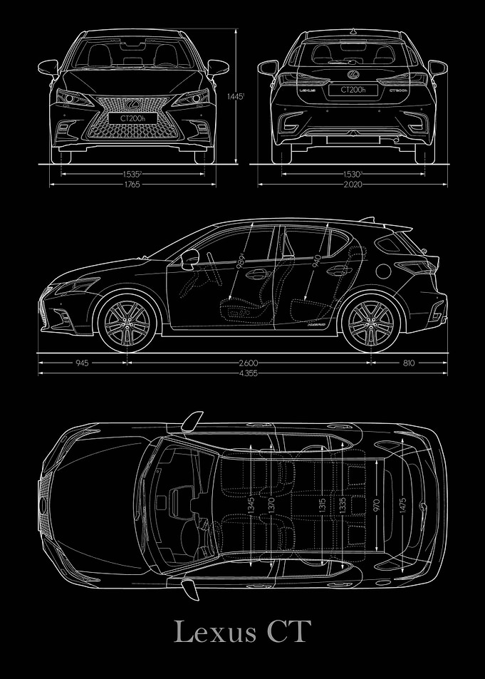Lexus CT 2019 Blueprint