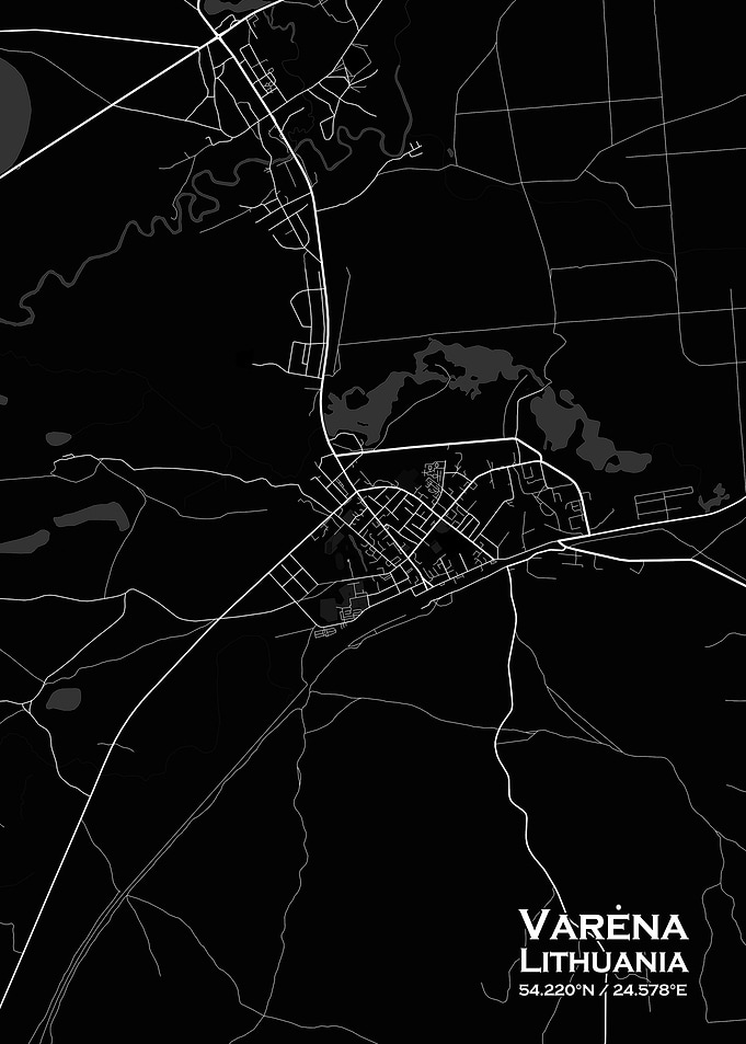 Varena Black Map