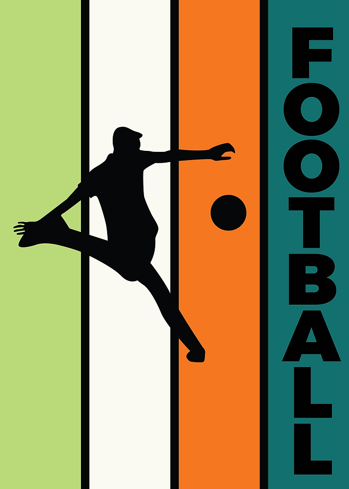football silhouette sport
