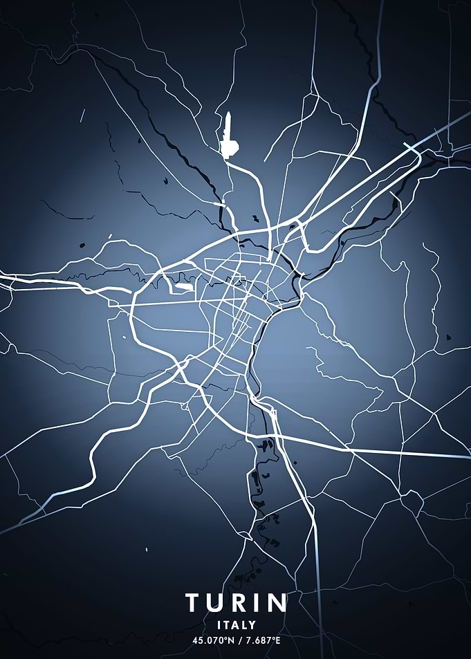 Turin Map Posters