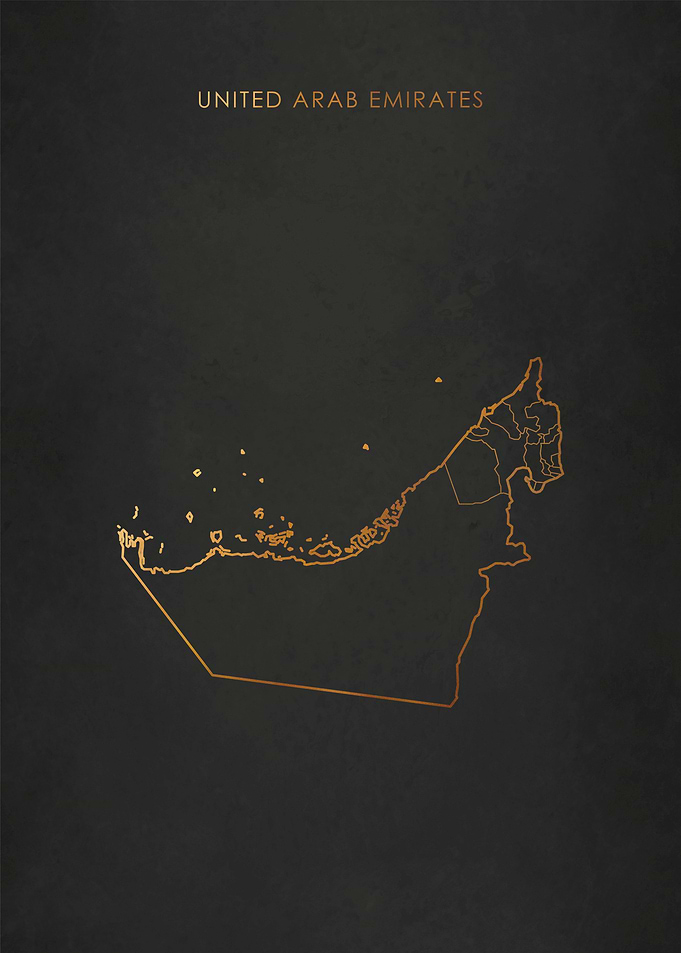 United Arab Emirates Map