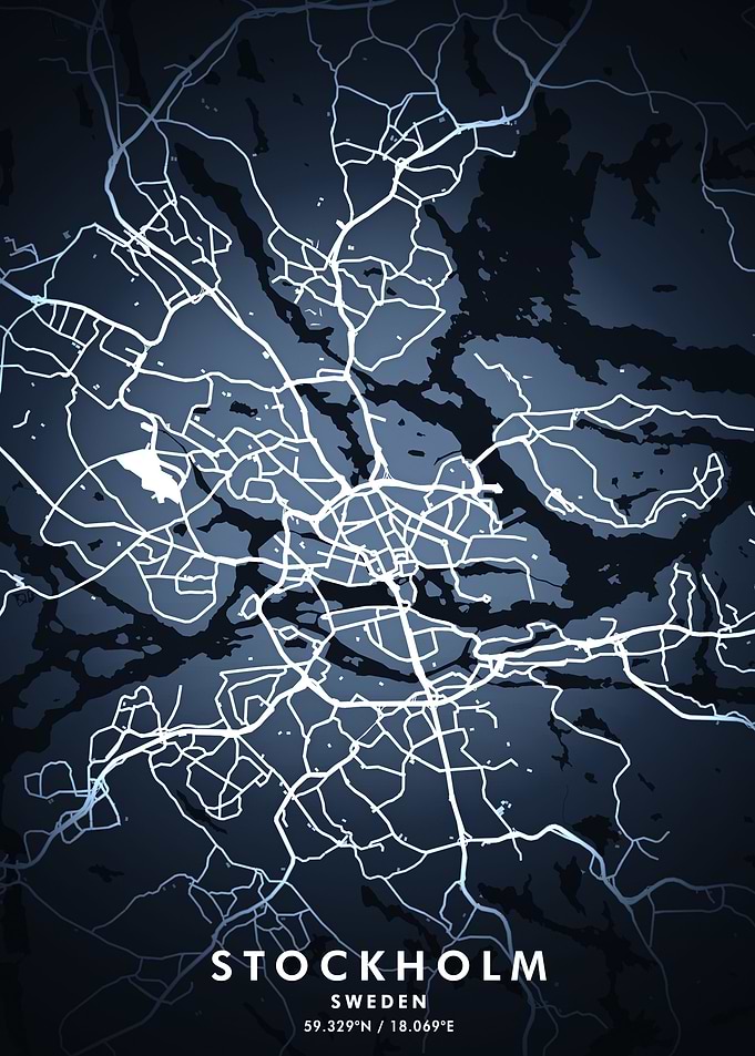 Stockholm Map Posters