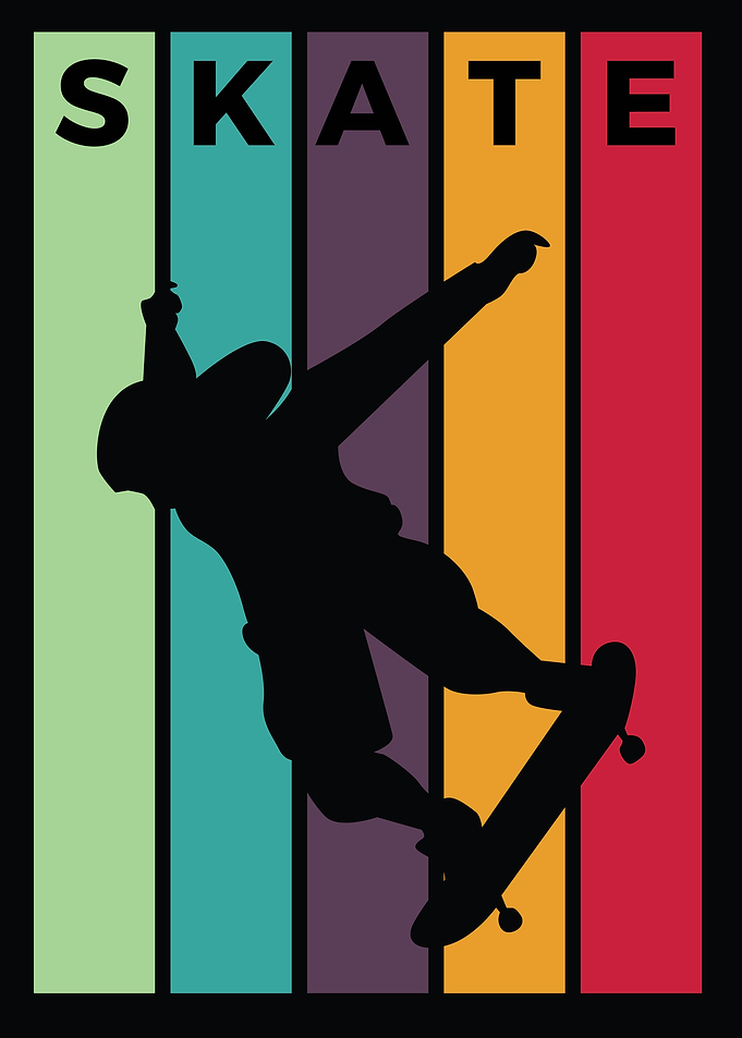 skateboard silhouette