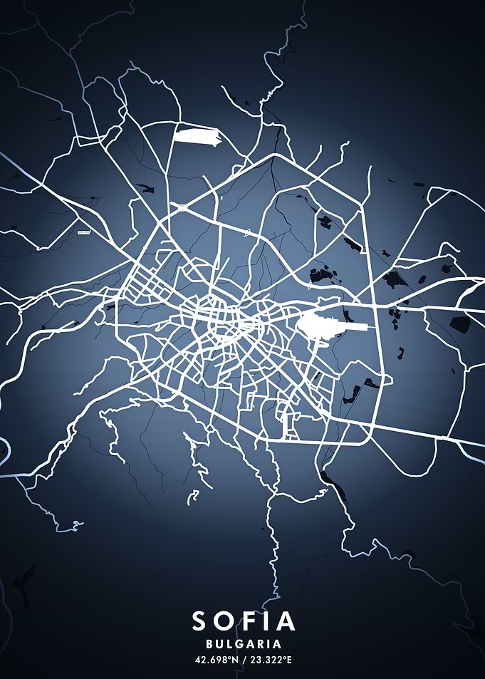 Sofia Map Posters