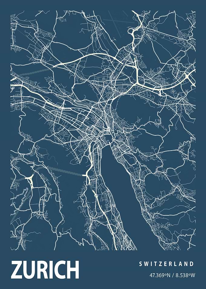 Zurich Blueprint Street