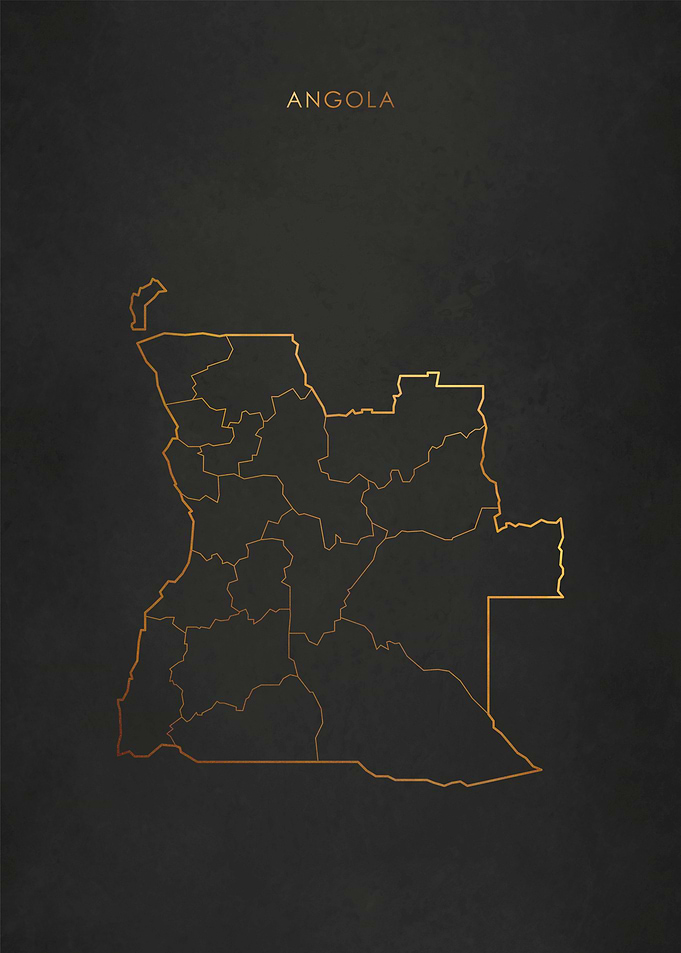 Gold Angola Map