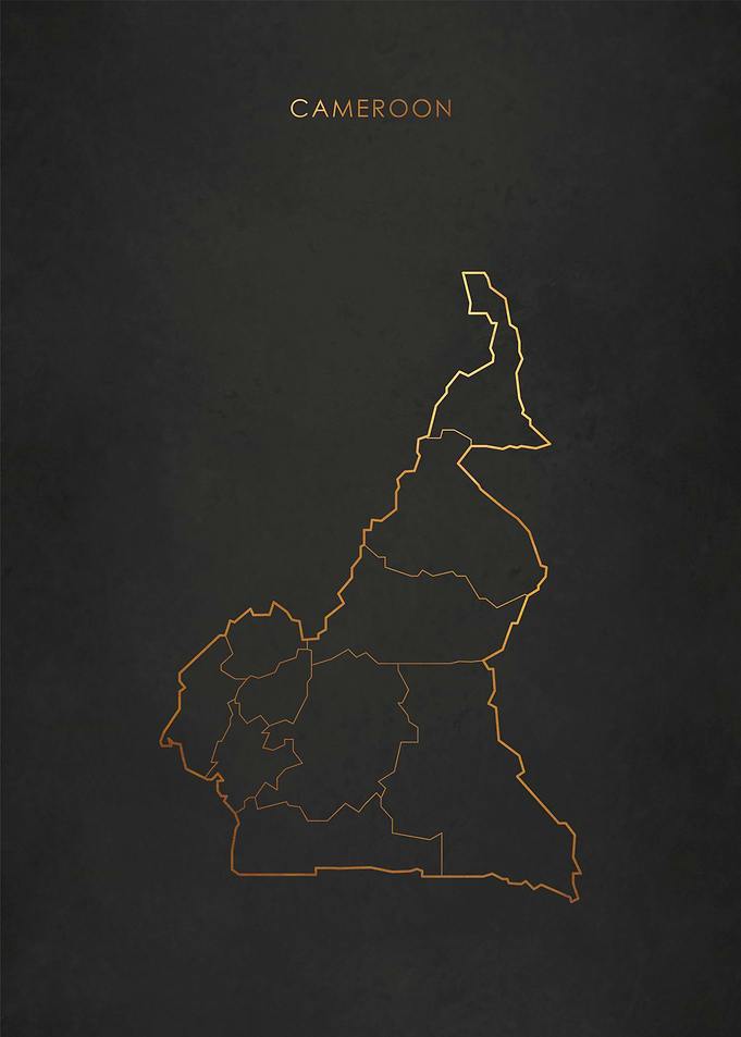 Gold Cameroon Map