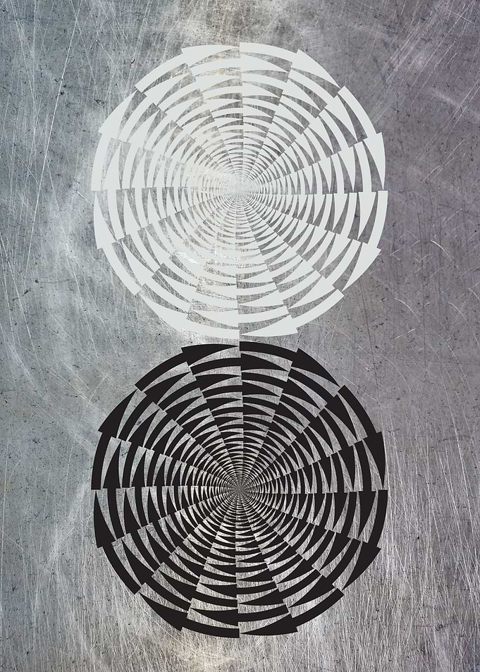 White Black Arrows Metalli