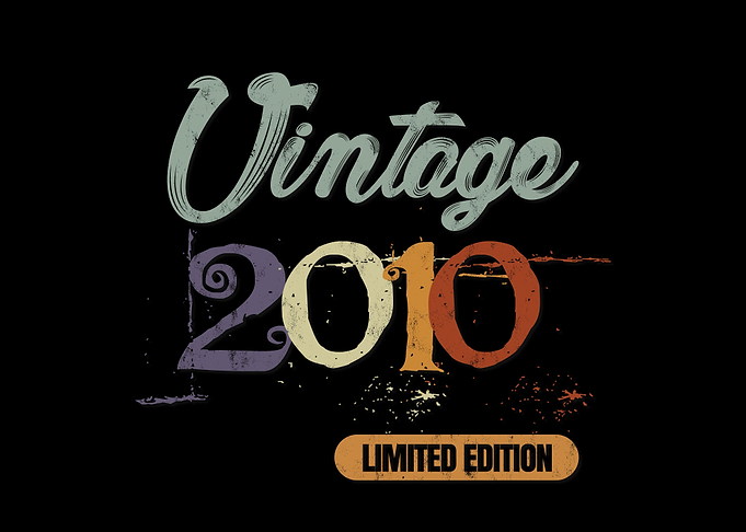 Vintage 2010 Birthday Gift