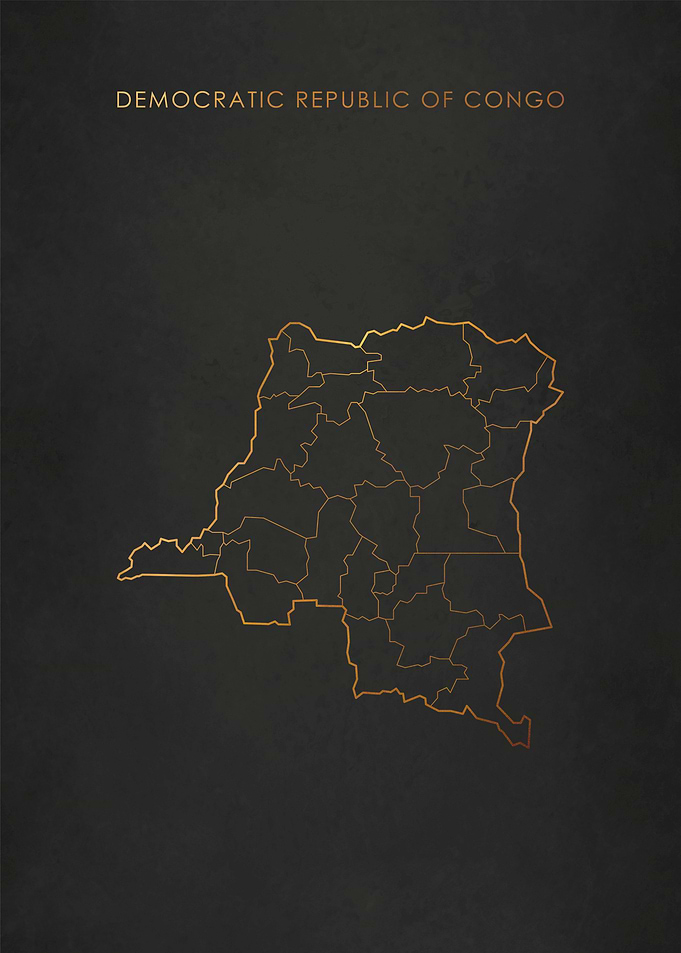 Gold DR Congo Map