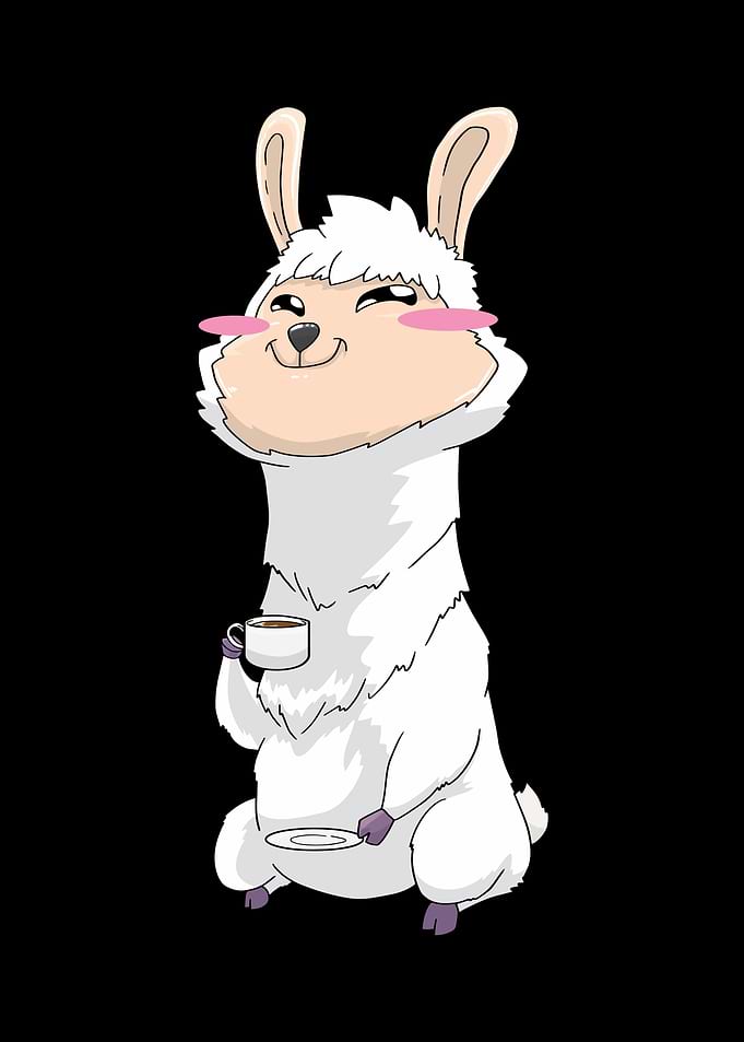 Lama Alpaka Kaffee Anime K