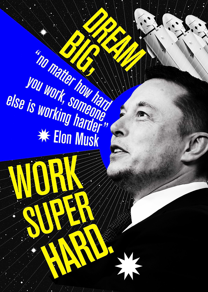 Elon Musk work super hard