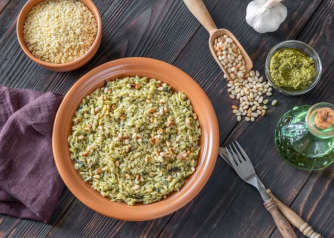 Orzo pasta salad