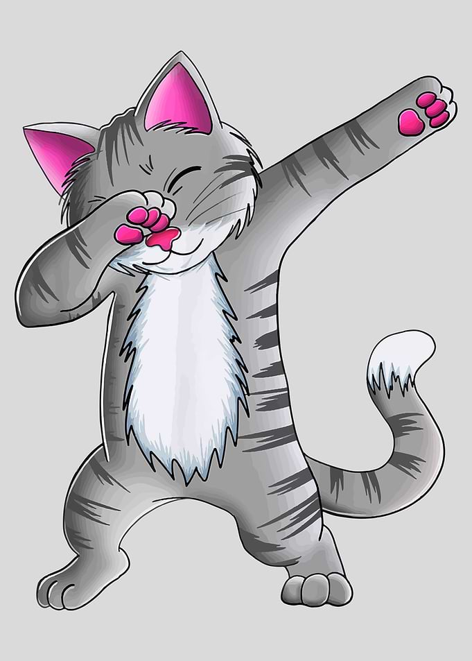 Dancing Dabbing Cat Animal