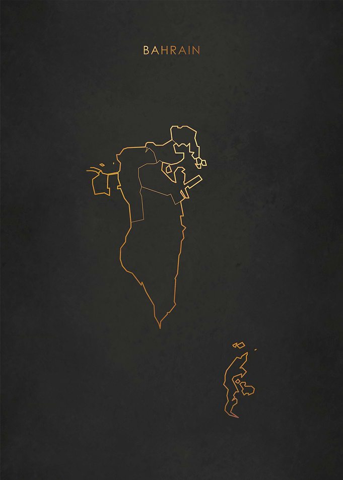 Gold Bahrain Map