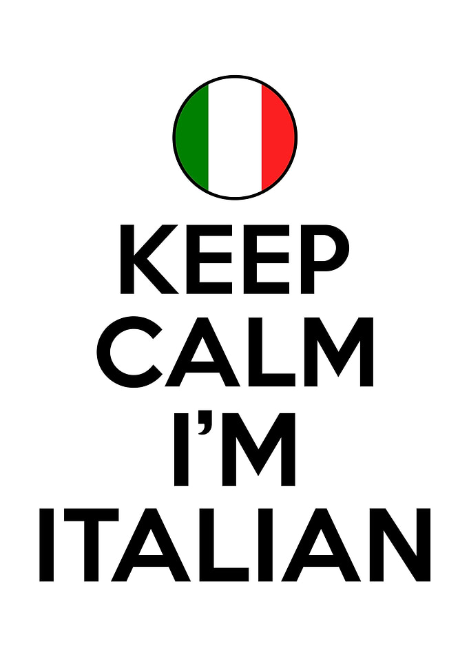 Keep Calm Im Italian