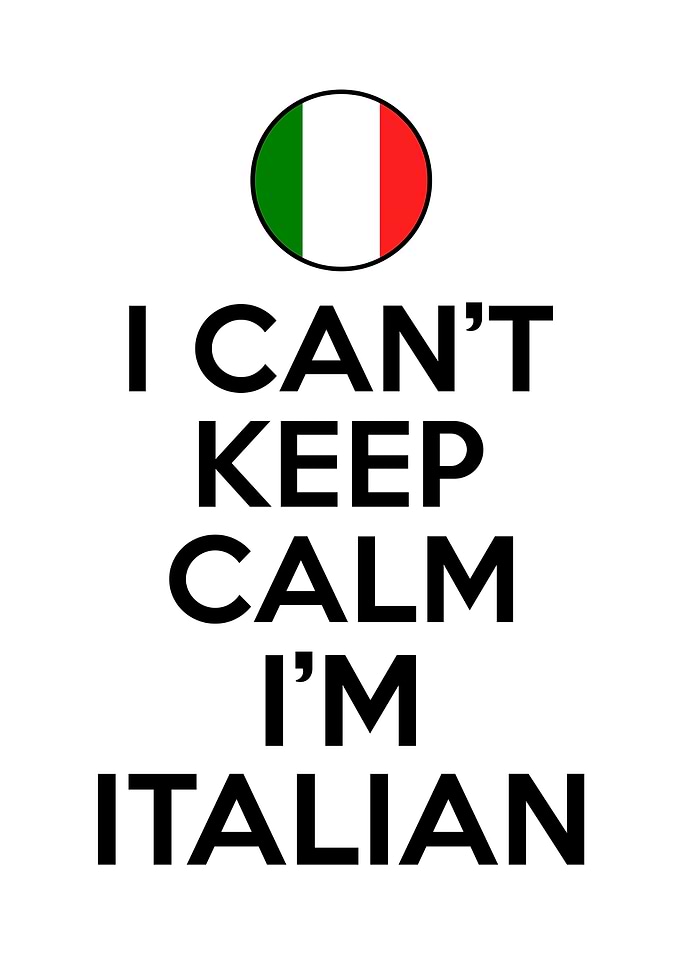 I Cant Keep Calm Italian