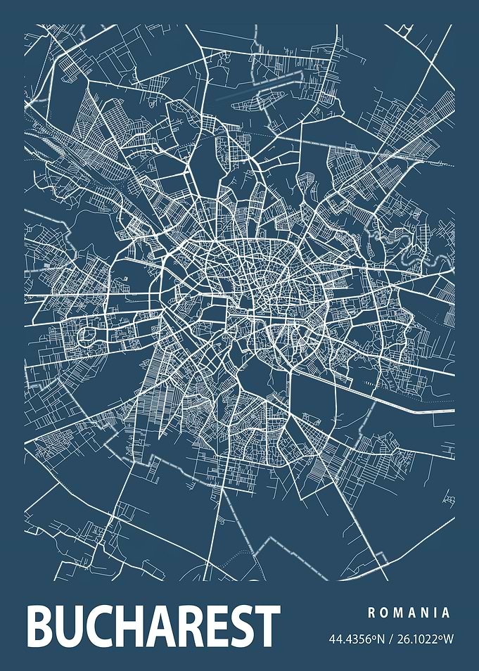 Bucharest Blueprint Street