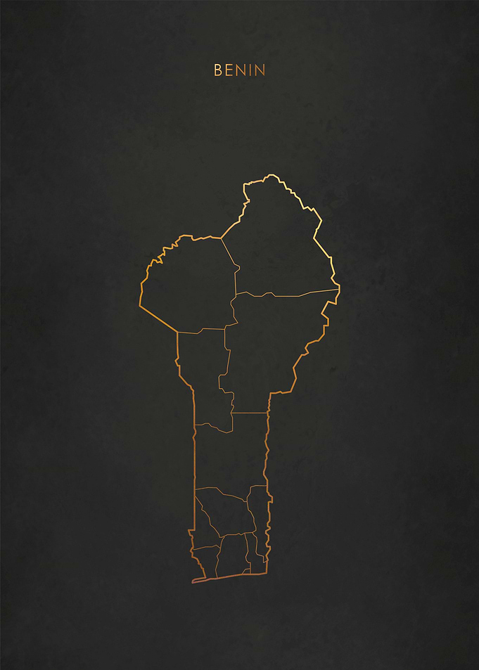 Gold Benin Map