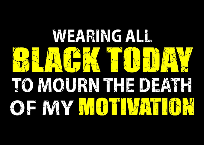 Wearing all black for the