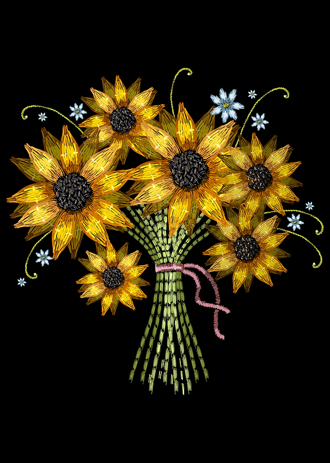 Sunflower Embroidery