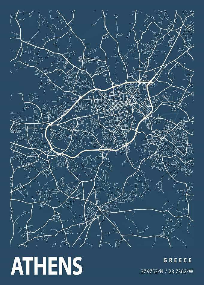 Athens Blueprint Street