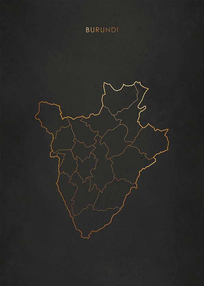 Gold Burundi Map