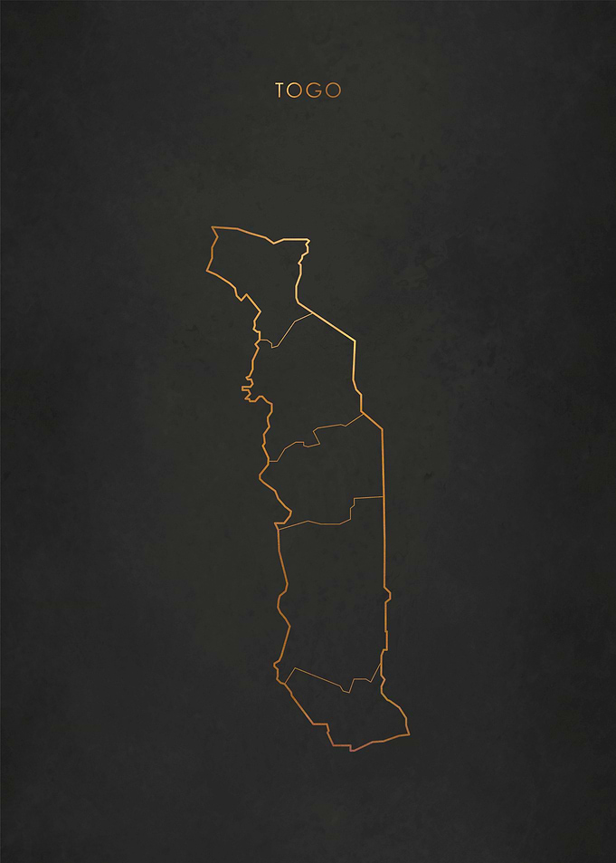 Gold Togo Map