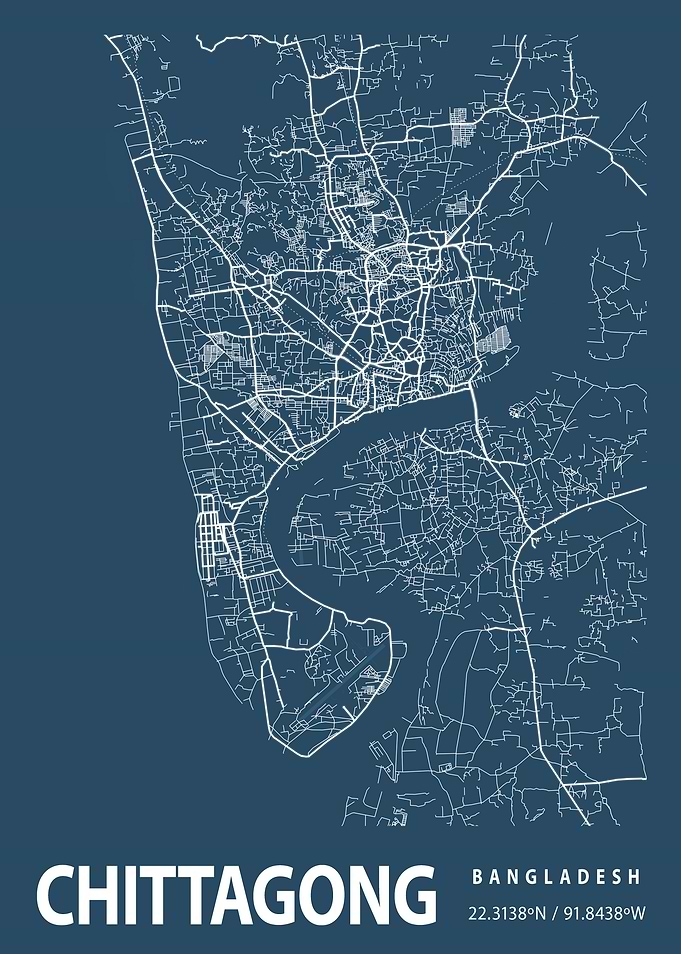 Chittagong Blueprint Map