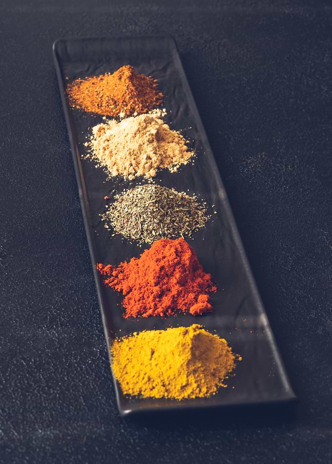 Different kinds of spices