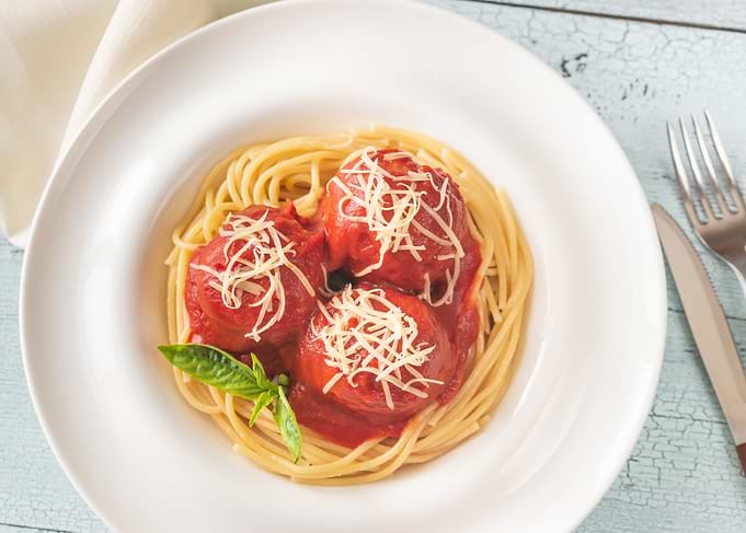 Meatballs with pasta