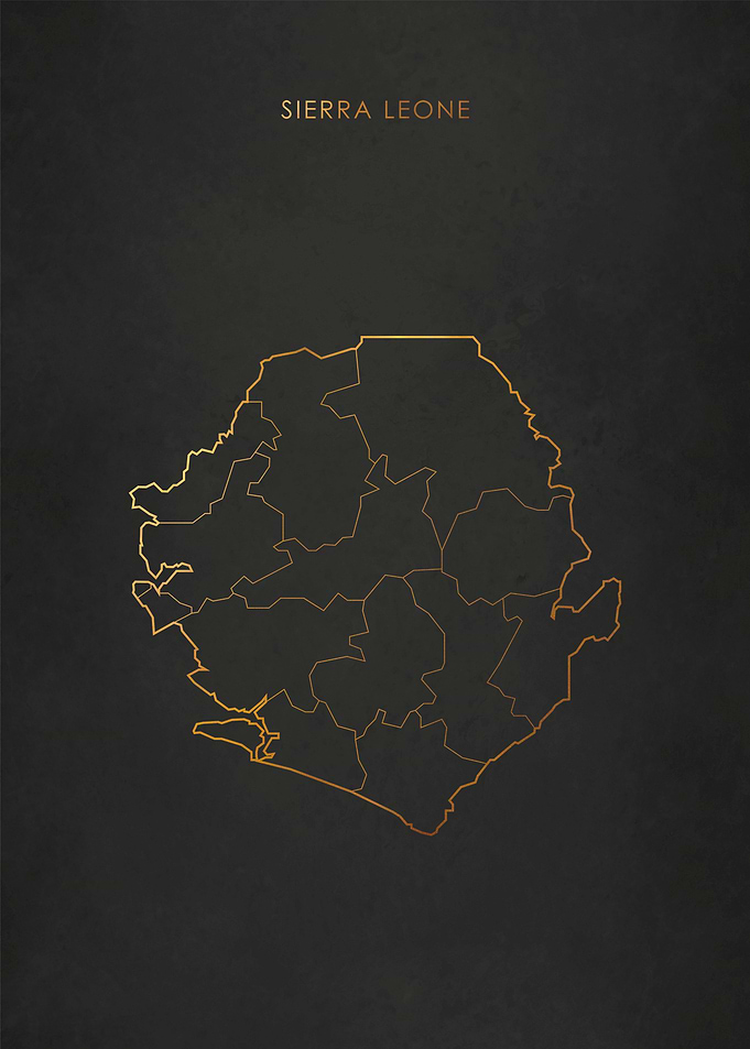 Gold Sierra Leone Map