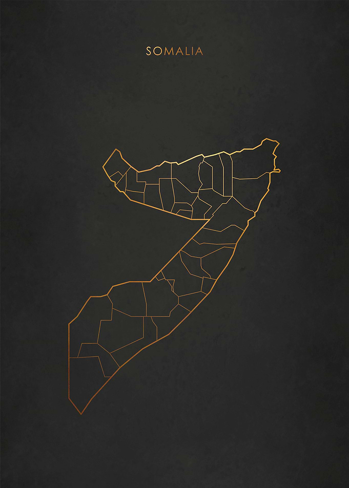 Gold Somalia Map