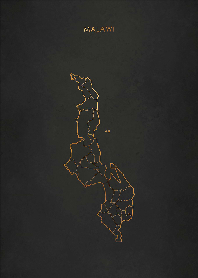 Gold Malawi Map