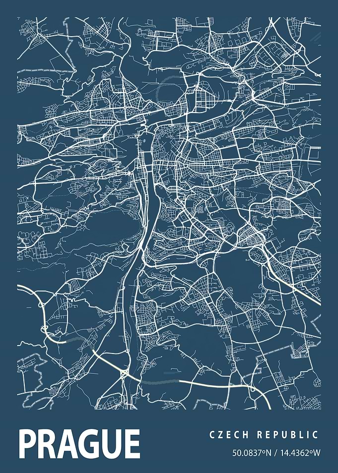 Prague Blueprint Street