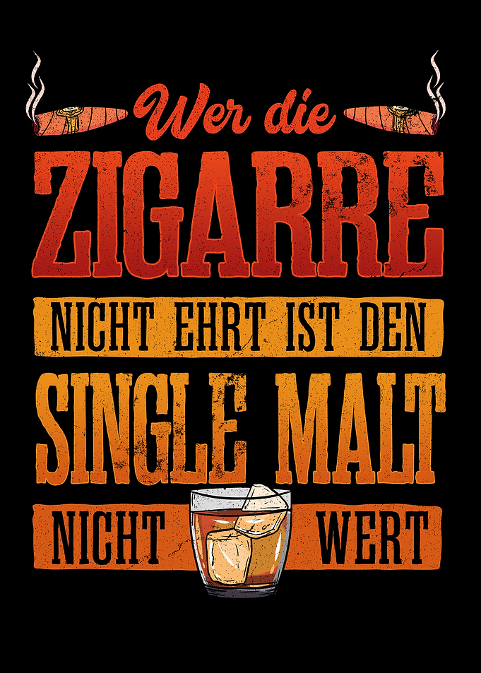 Zigarren Single Malt Whisk
